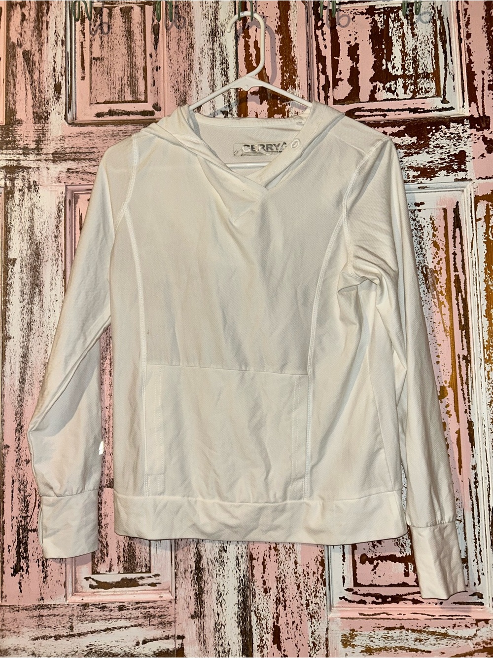 Gerry Weber White Hooded Pullover Long Sleeve